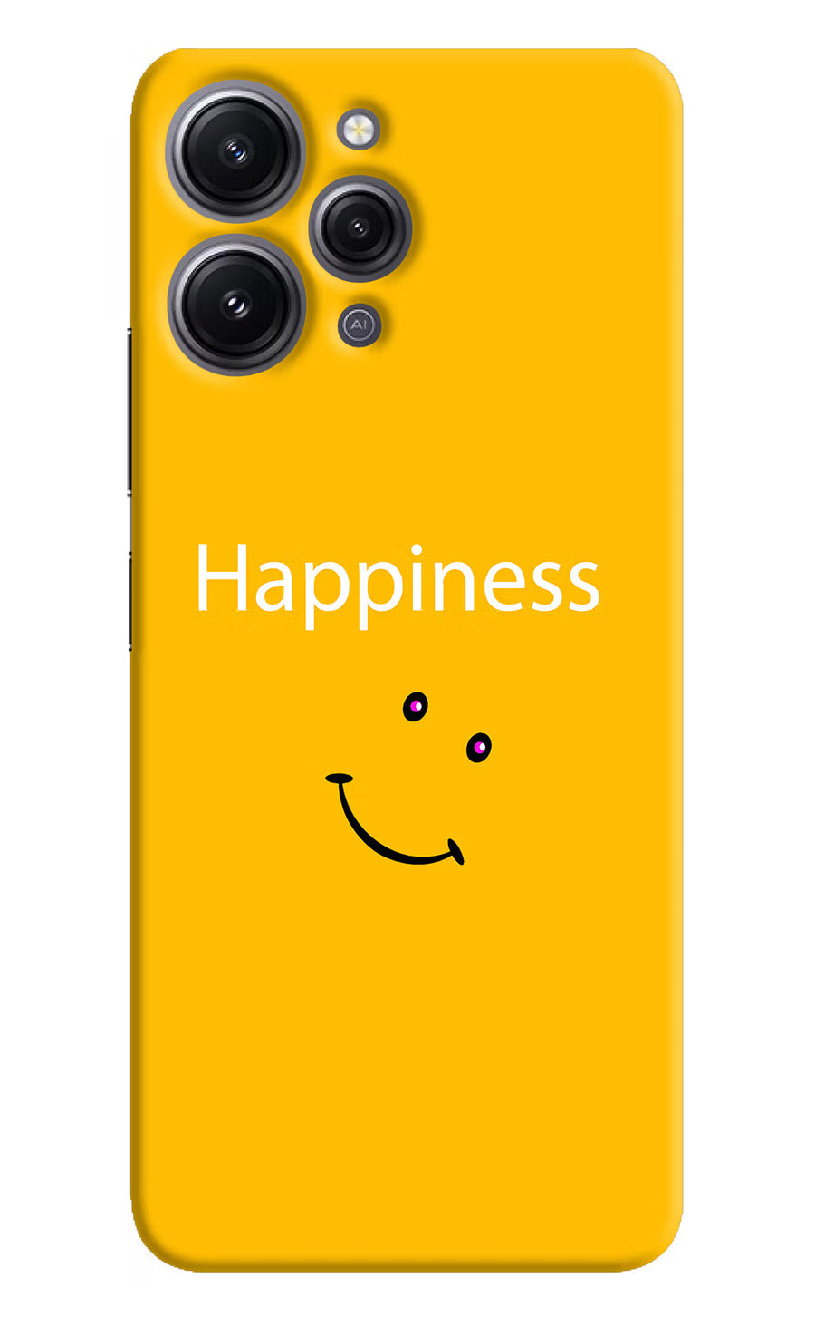 Happiness With Smiley Redmi 12 4G Back Cover, Hard case