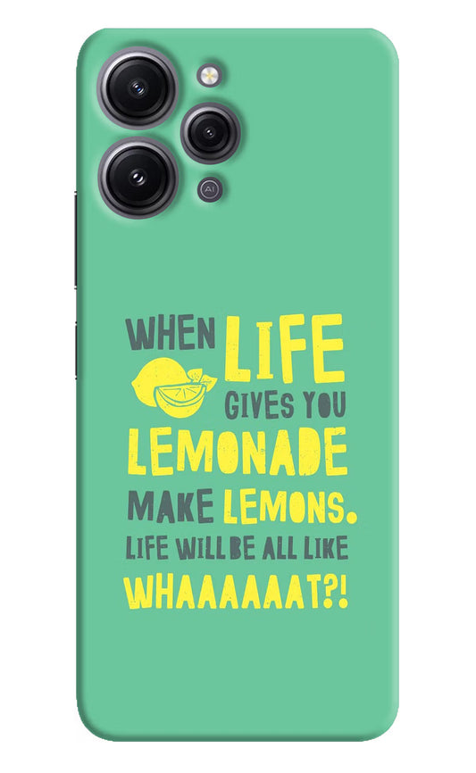 Quote Redmi 12 4G Hard Case Back Cover by Casekaro