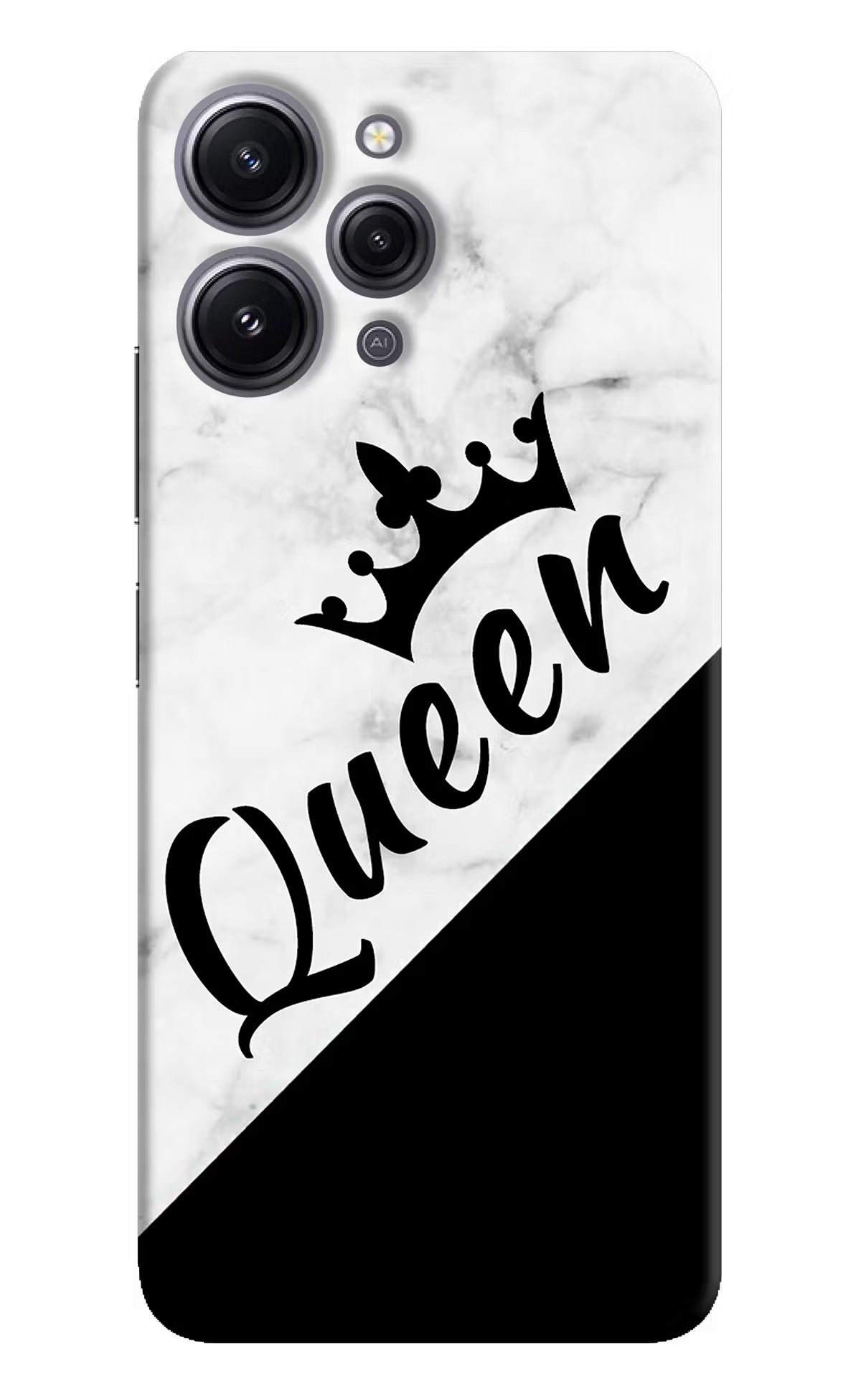 Queen Redmi 12 4G Hard Case Back Cover by Casekaro
