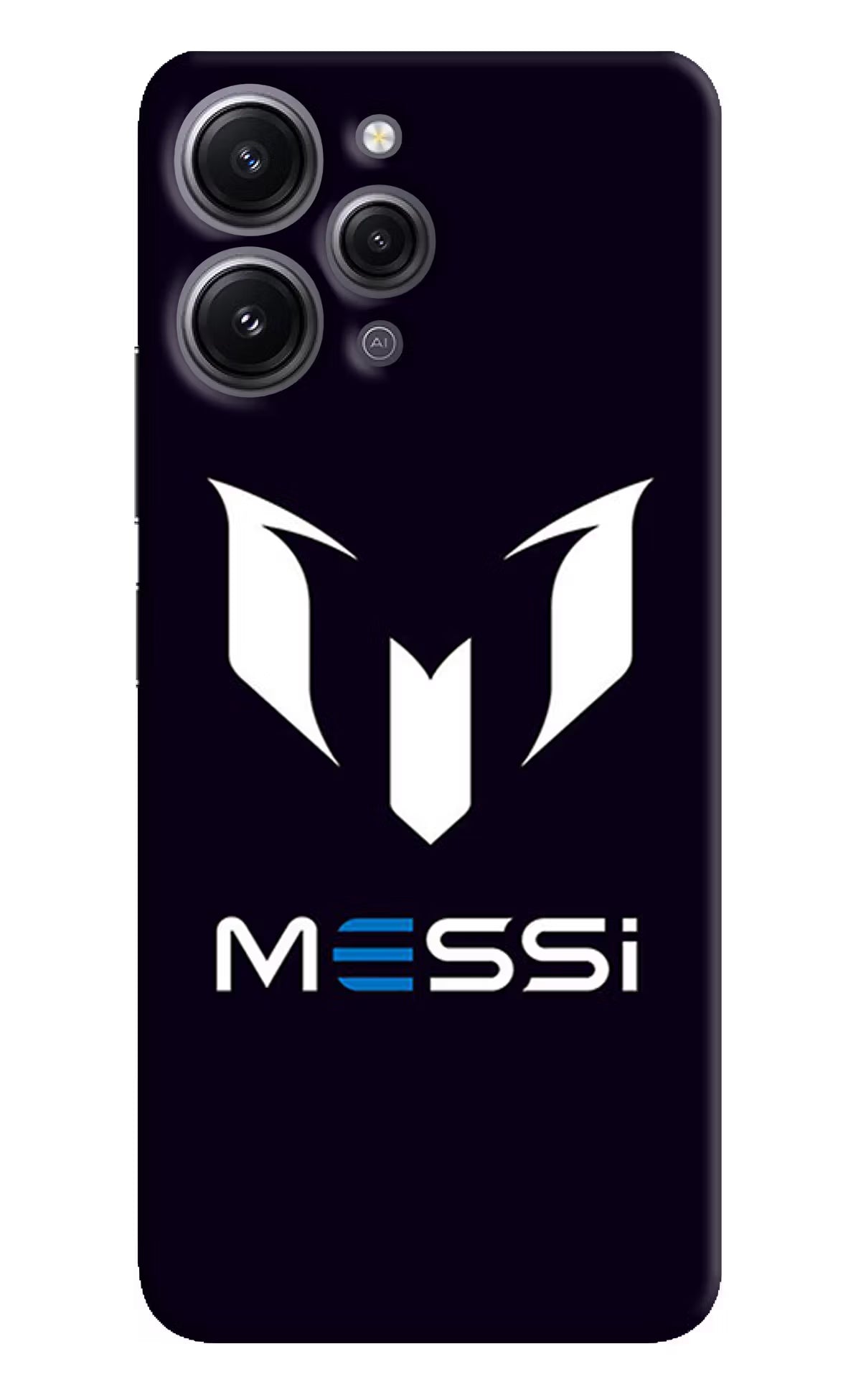 Messi Logo Redmi 12 4G Hard Case Back Cover by Casekaro