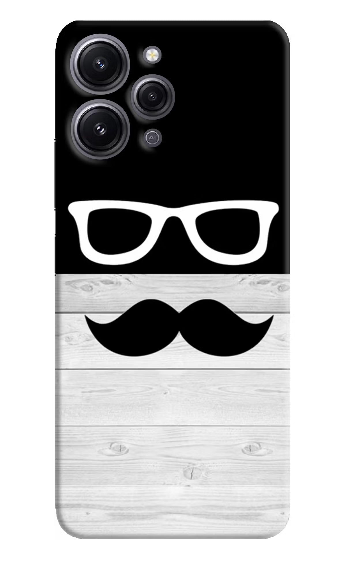 Mustache Redmi 12 4G Hard Case Back Cover by Casekaro