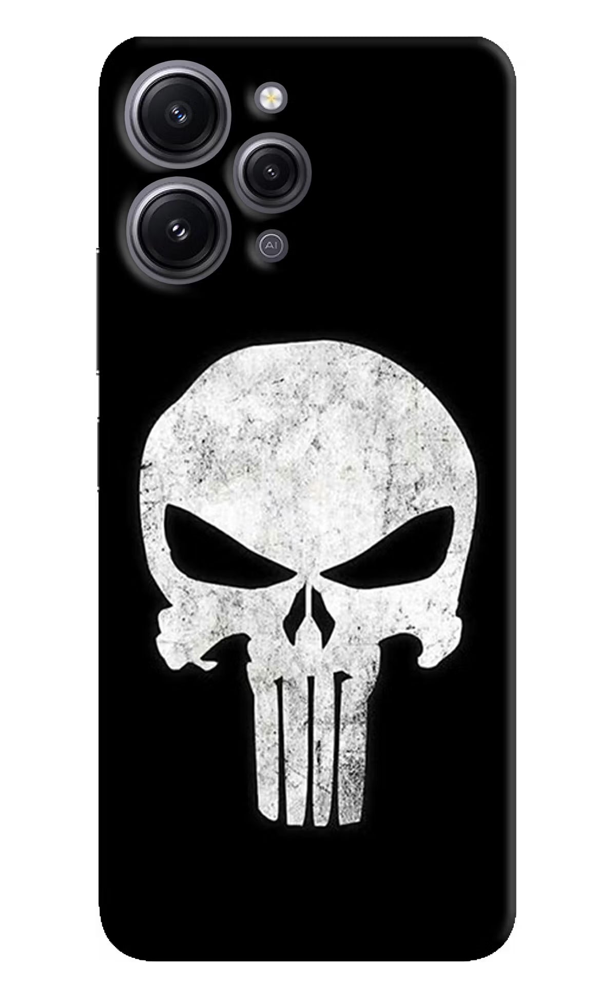 Punisher Skull Redmi 12 4G Hard Case Back Cover by Casekaro