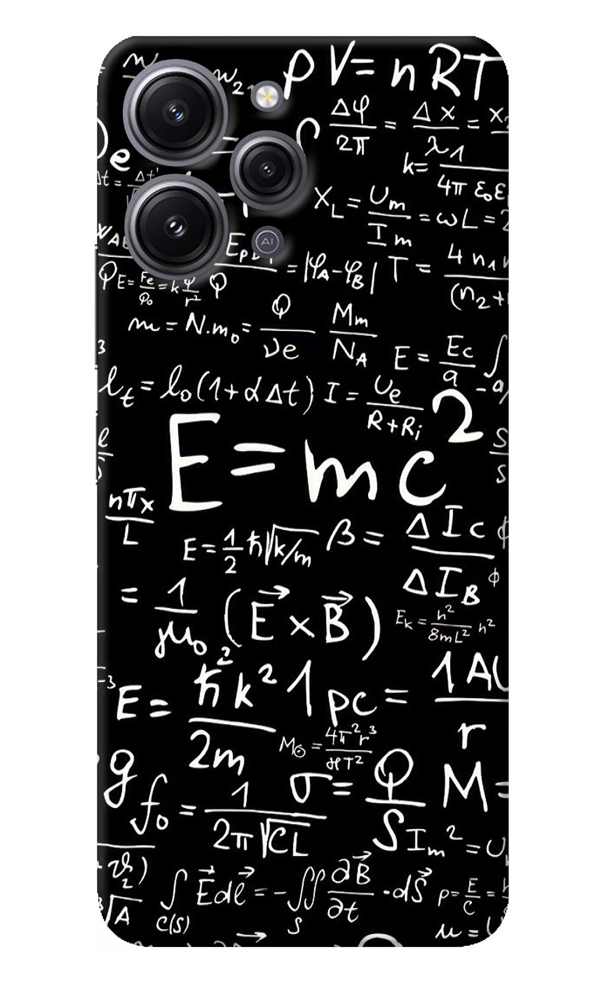 Physics Albert Einstein Formula Redmi 12 4G Back Cover