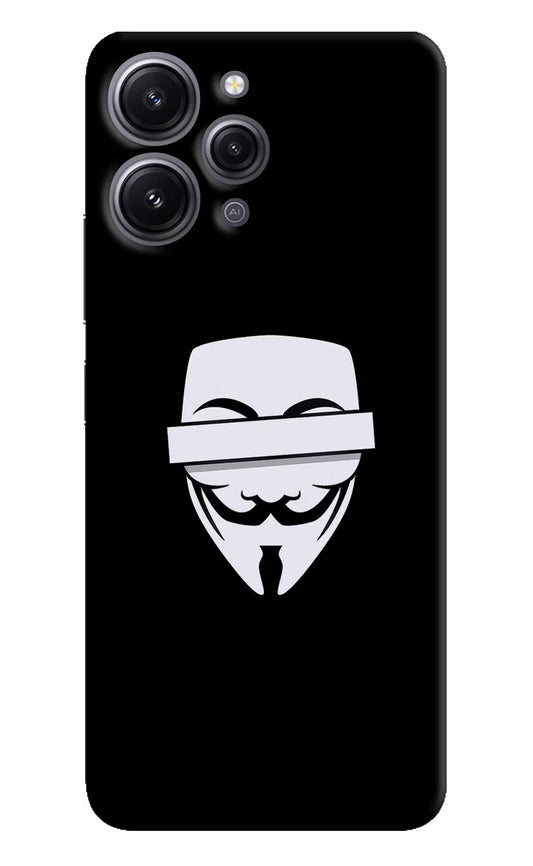 Anonymous Face Redmi 12 4G Hard Case Back Cover by Casekaro
