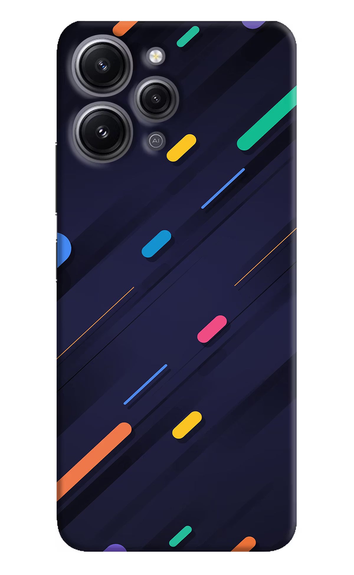 Abstract Design Redmi 12 4G Hard Case Back Cover by Casekaro