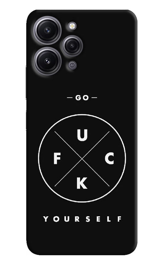 Go Fuck Yourself Redmi 12 4G Hard Case Back Cover by Casekaro