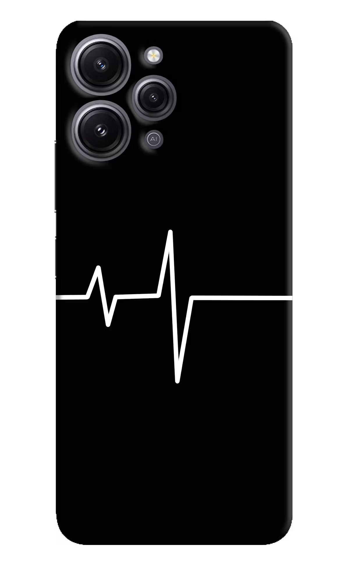 Heart Beats Redmi 12 4G Hard Case Back Cover by Casekaro