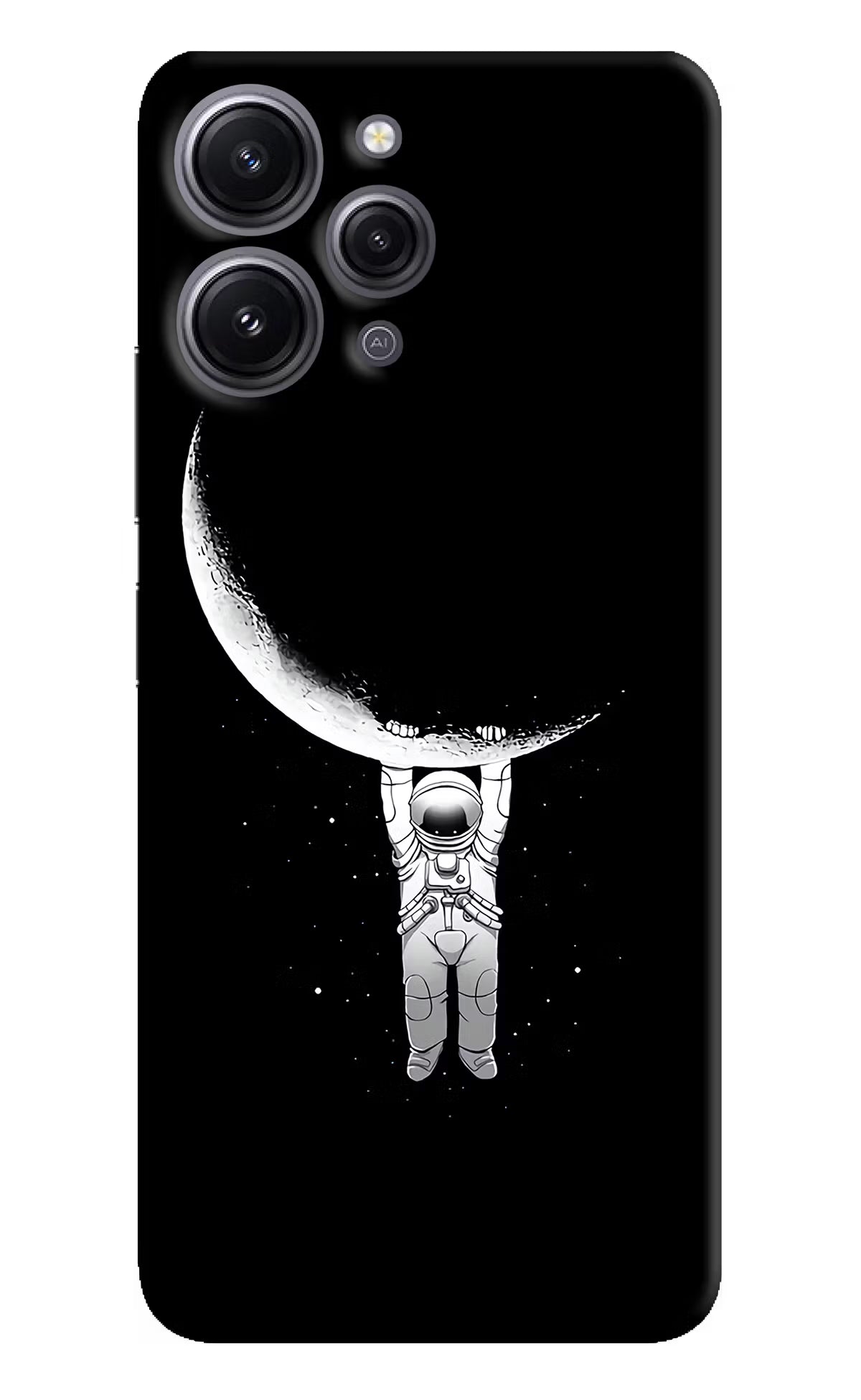 Moon Space Redmi 12 4G Hard Case Back Cover by Casekaro