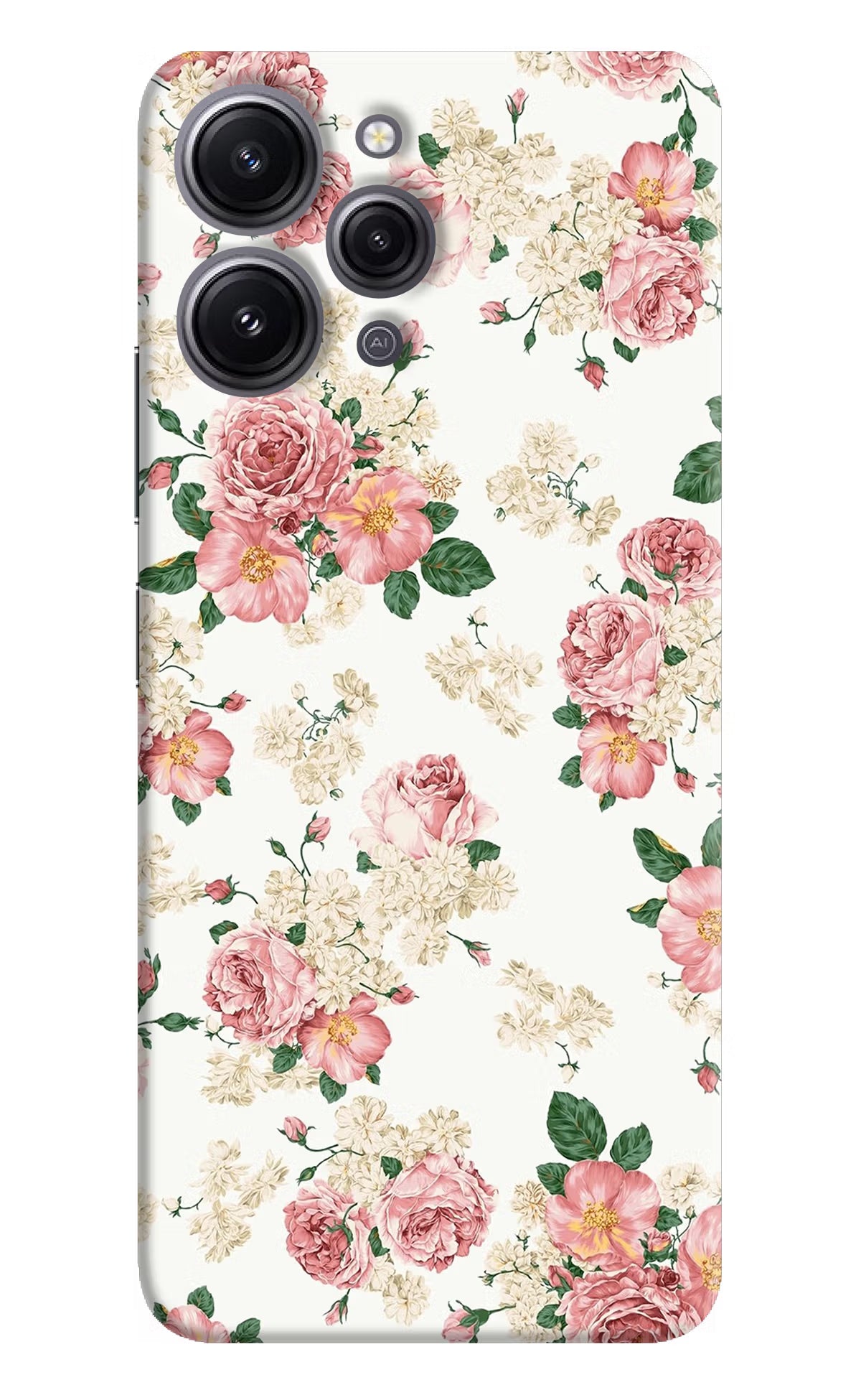 Flowers Redmi 12 4G Hard Case Back Cover by Casekaro