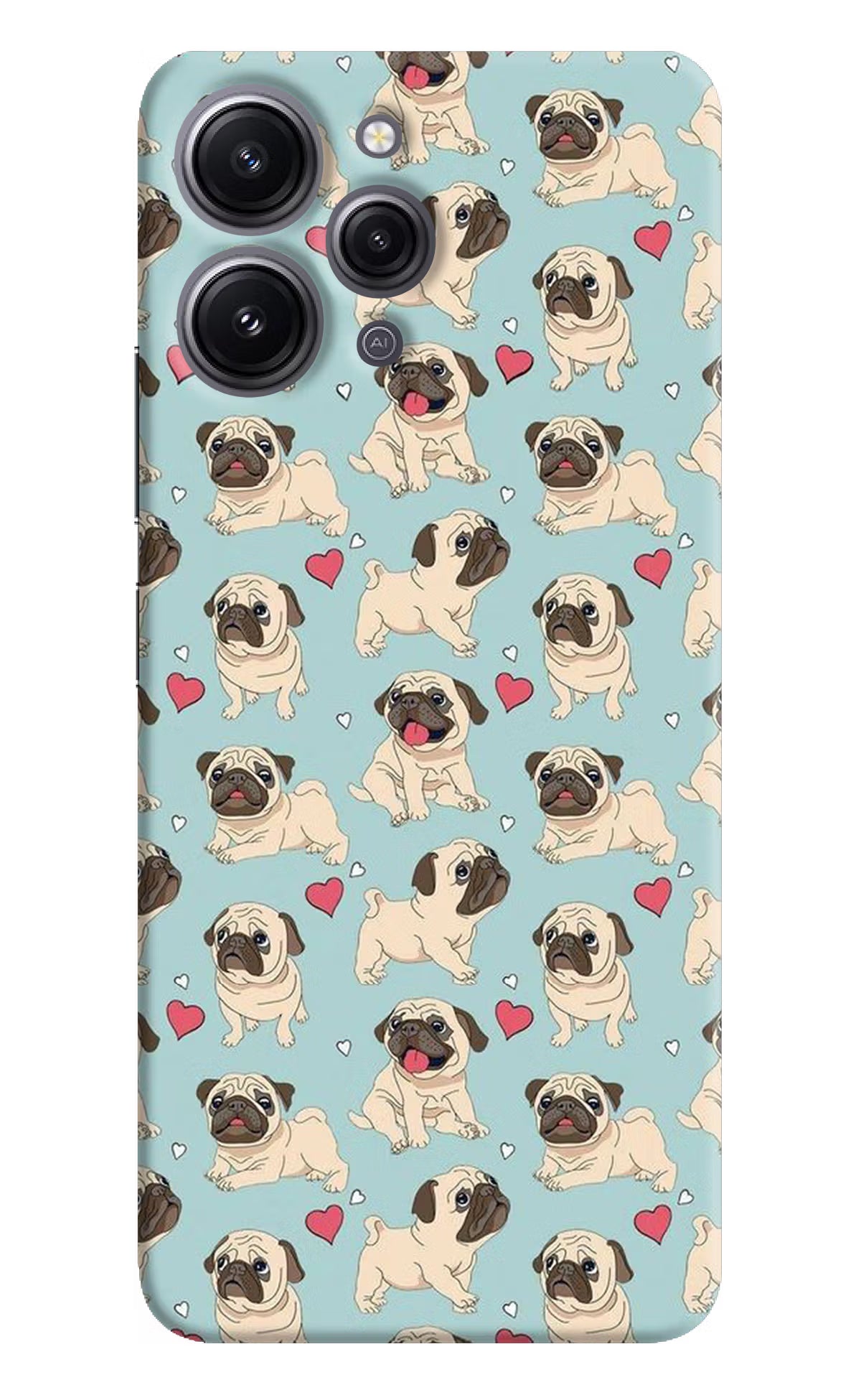 Pug Dog Redmi 12 4G Hard Case Back Cover by Casekaro