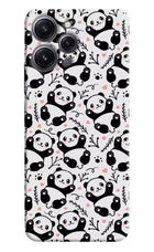 Cute Panda Redmi 12 4G Hard Case Back Cover by Casekaro