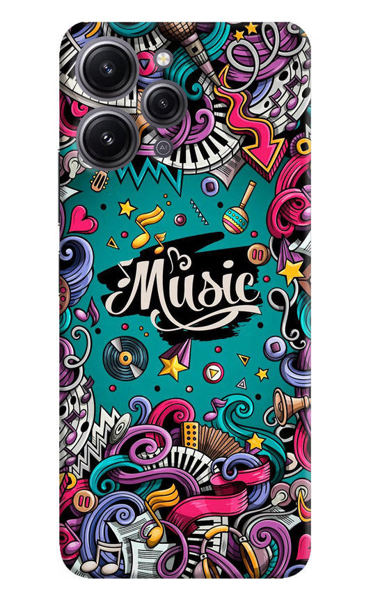 Music Graffiti Redmi 12 4G Hard Case Back Cover by Casekaro