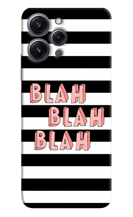 Blah Blah Blah Redmi 12 4G Hard Case Back Cover by Casekaro