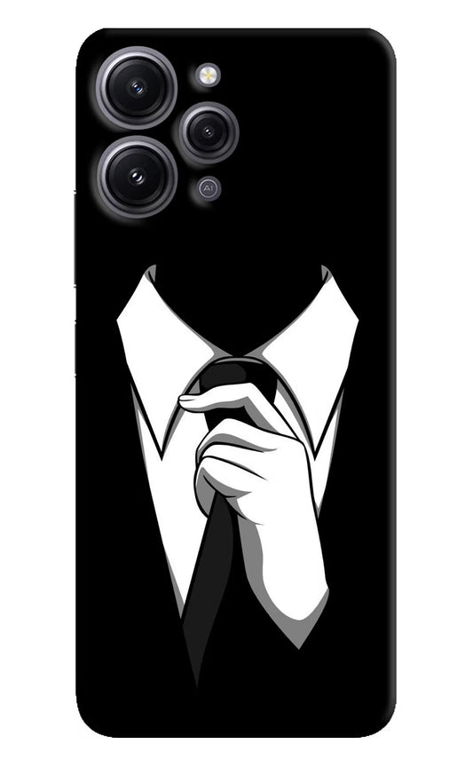Black Tie Redmi 12 4G Hard Case Back Cover by Casekaro