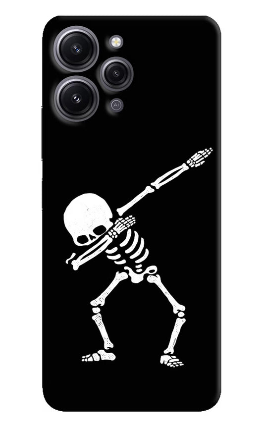 Dabbing Skeleton Art Redmi 12 4G Hard Case Back Cover by Casekaro