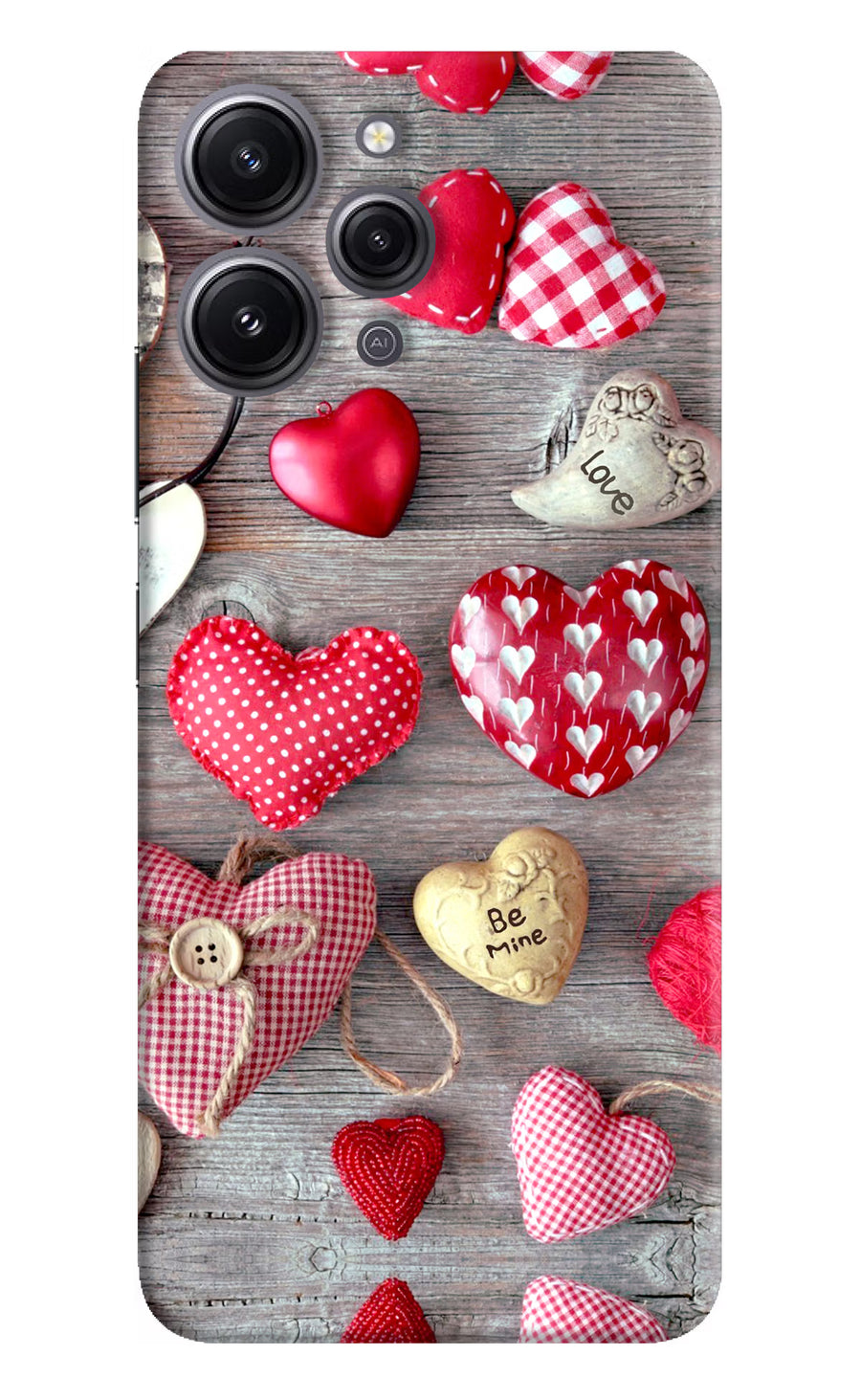 Love Wallpaper Redmi 12 4G Back Cover, Hard case