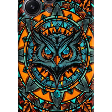 Angry Owl Art Redmi 12 4G Hard Case Back Cover by Casekaro
