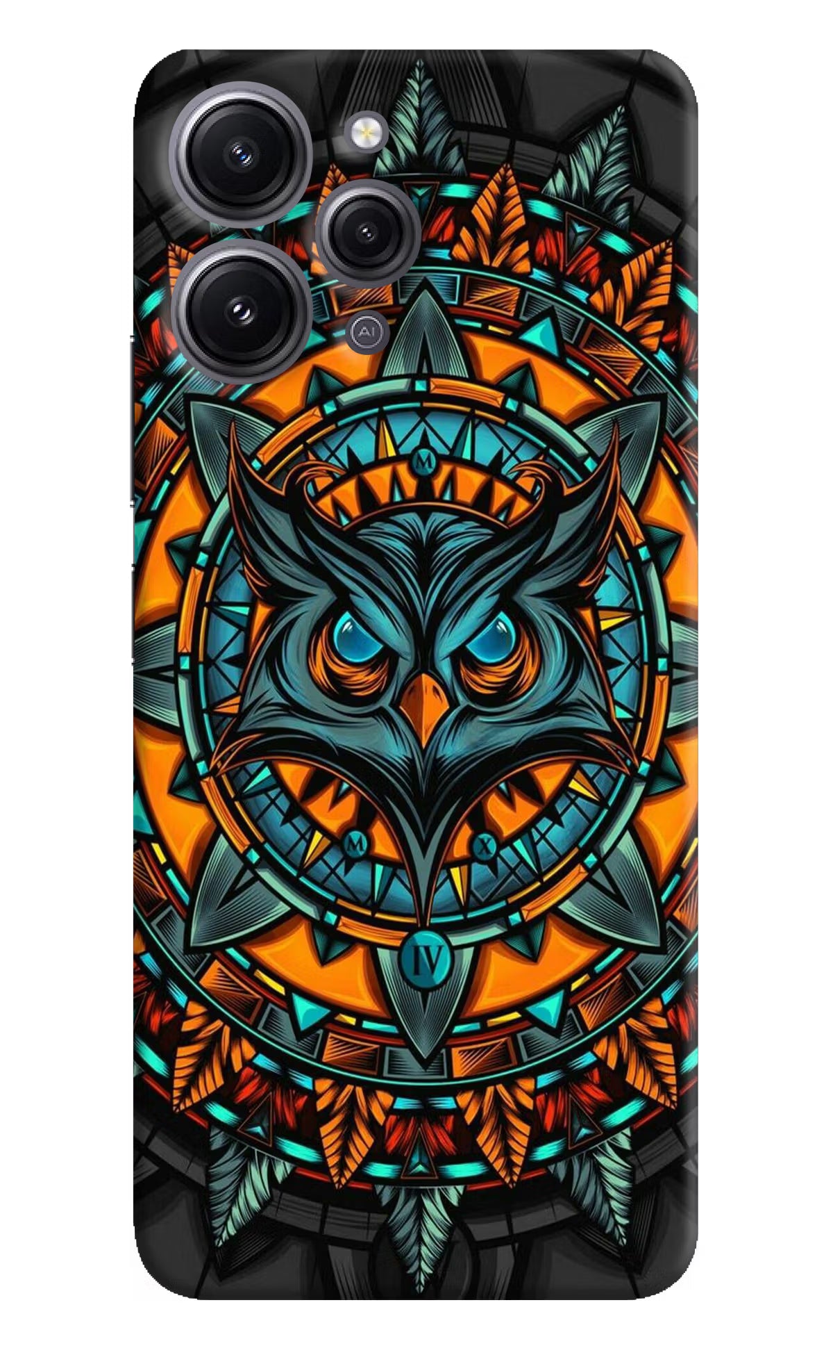 Angry Owl Art Redmi 12 4G Hard Case Back Cover by Casekaro