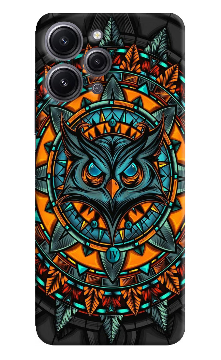 Angry Owl Art Redmi 12 4G Back Cover, Hard case