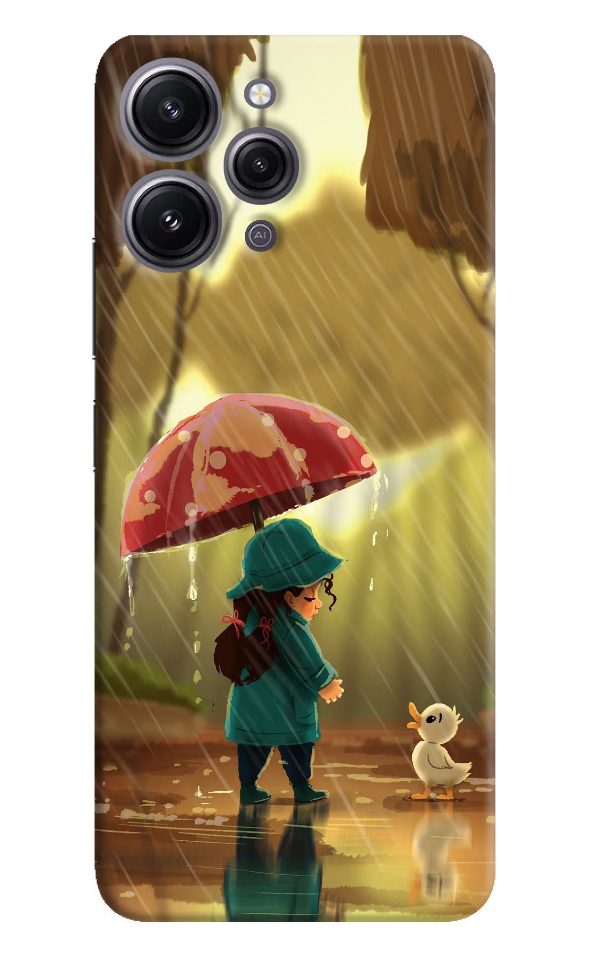 Rainy Day Redmi 12 4G Hard Case Back Cover by Casekaro