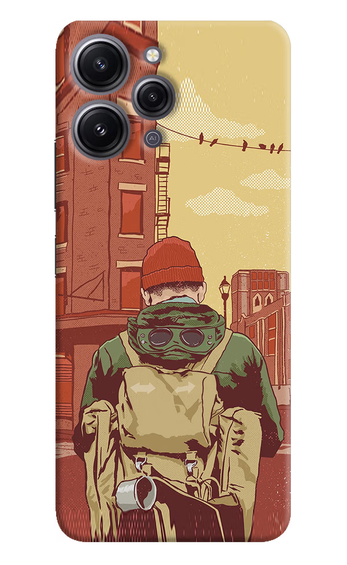 Adventurous Redmi 12 4G Hard Case Back Cover by Casekaro