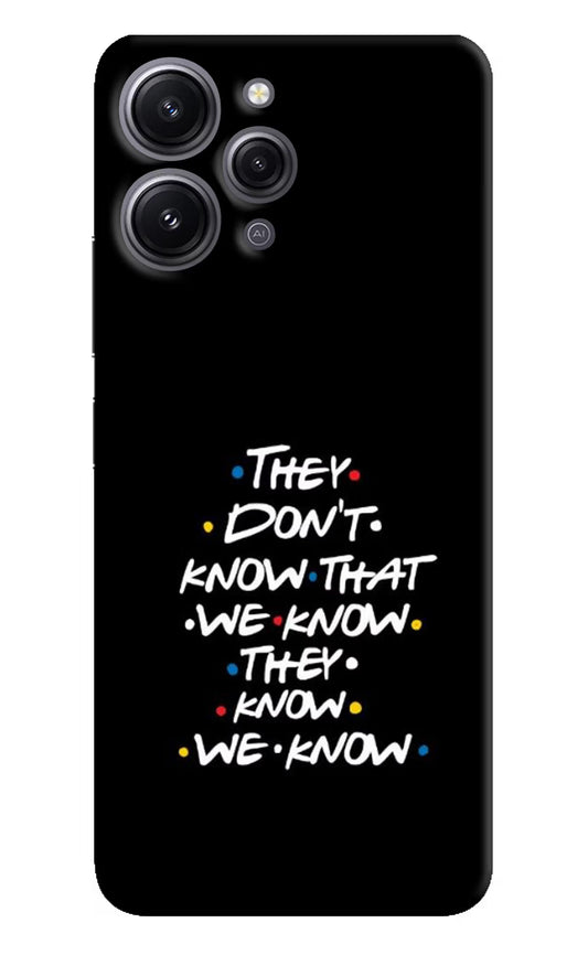 FRIENDS Dialogue Redmi 12 4G Hard Case Back Cover by Casekaro