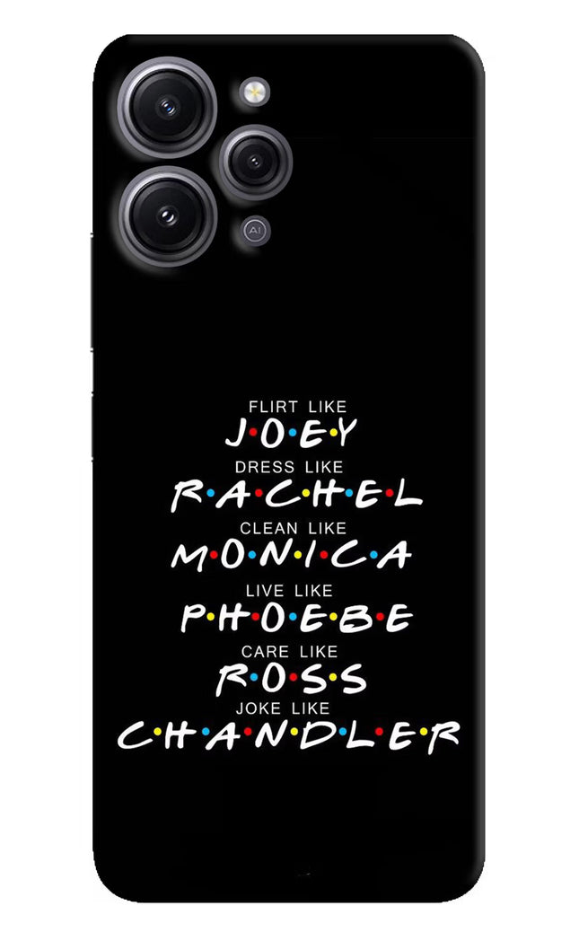 FRIENDS Character Redmi 12 4G Hard Case Back Cover by Casekaro