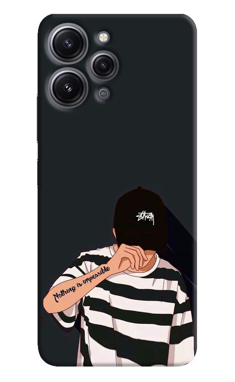 Aesthetic Boy Redmi 12 4G Back Cover, Hard case