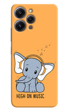 High On Music Redmi 12 4G Hard Case Back Cover by Casekaro