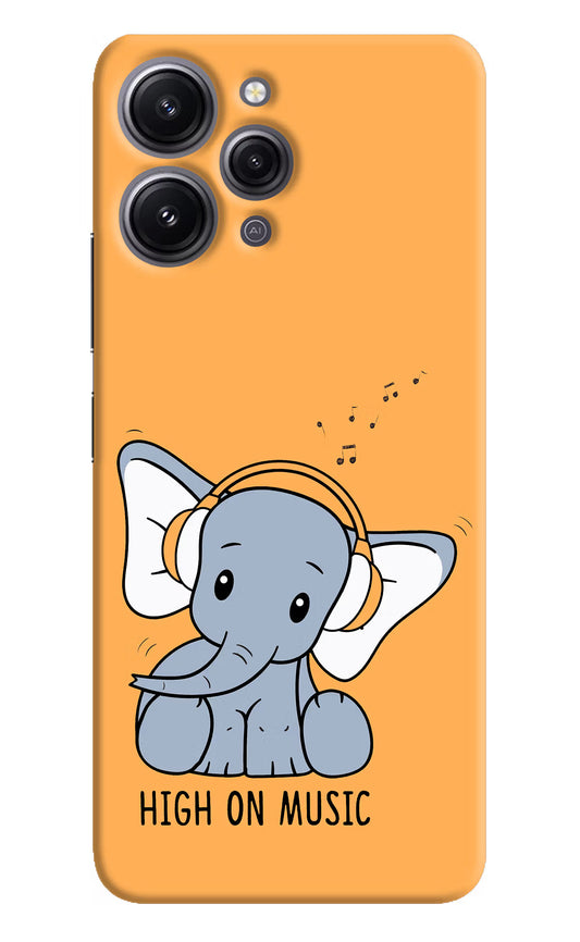 High On Music Redmi 12 4G Hard Case Back Cover by Casekaro