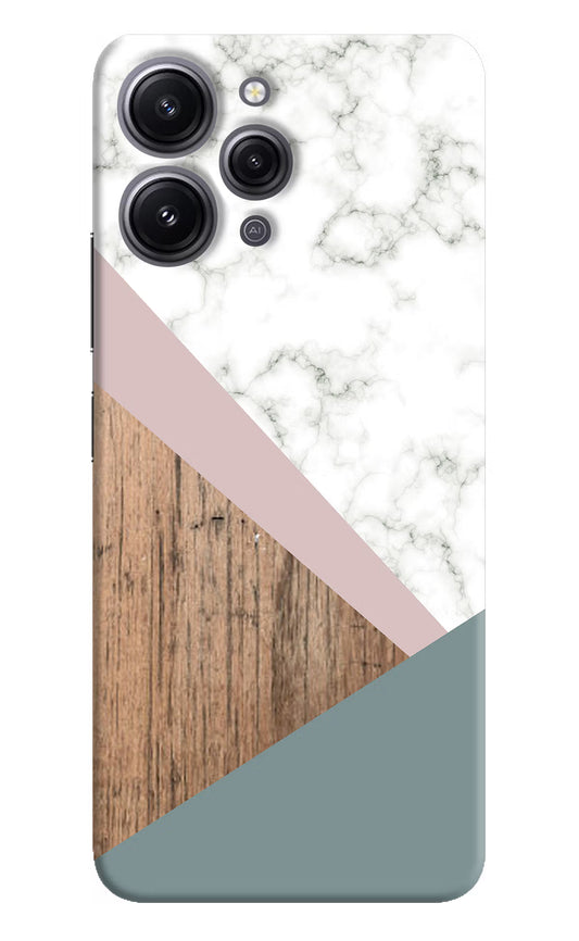 Marble wood Abstract Redmi 12 4G Hard Case Back Cover by Casekaro