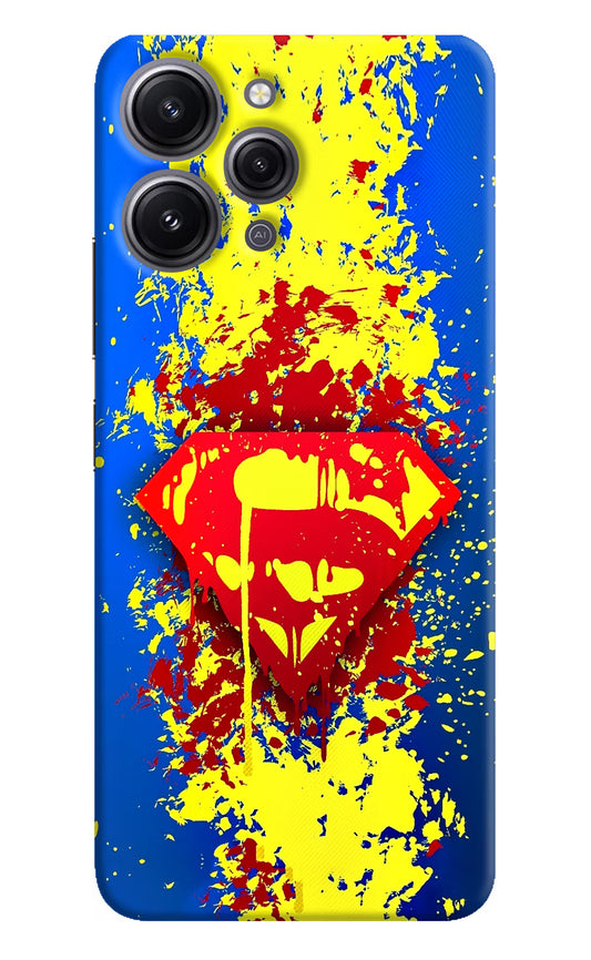 Superman logo Redmi 12 4G Hard Case Back Cover by Casekaro