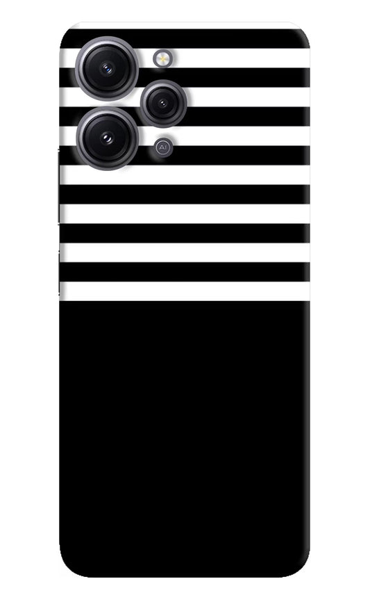 Black and White Print Redmi 12 4G Hard Case Back Cover by Casekaro