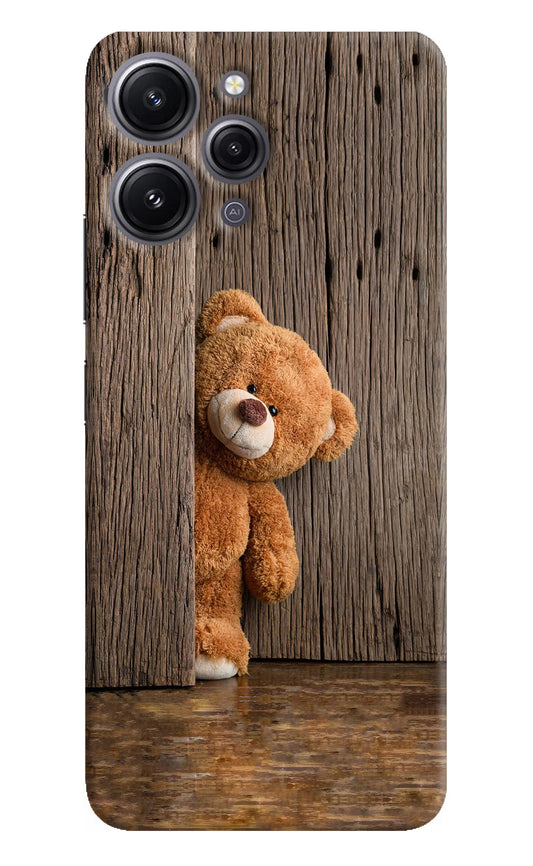 Teddy Wooden Redmi 12 4G Hard Case Back Cover by Casekaro