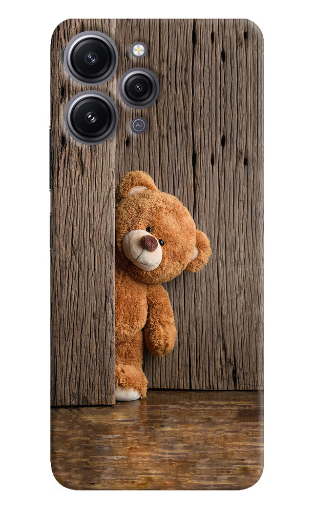 Teddy Wooden Redmi 12 4G Hard Case Back Cover by Casekaro