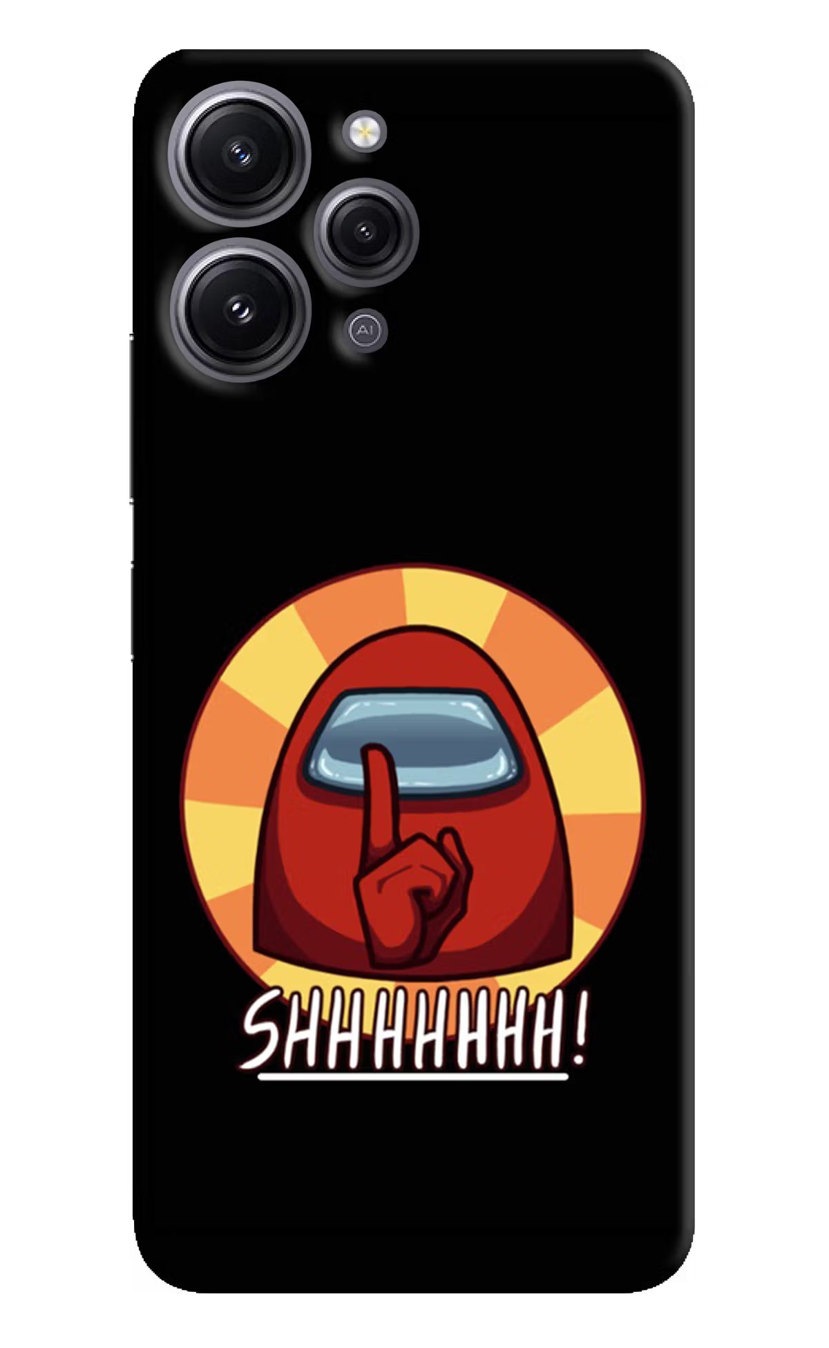 Among Us Shhh! Redmi 12 4G Hard Case Back Cover by Casekaro