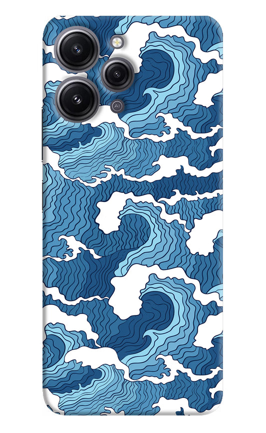 Blue Waves Redmi 12 4G Hard Case Back Cover by Casekaro
