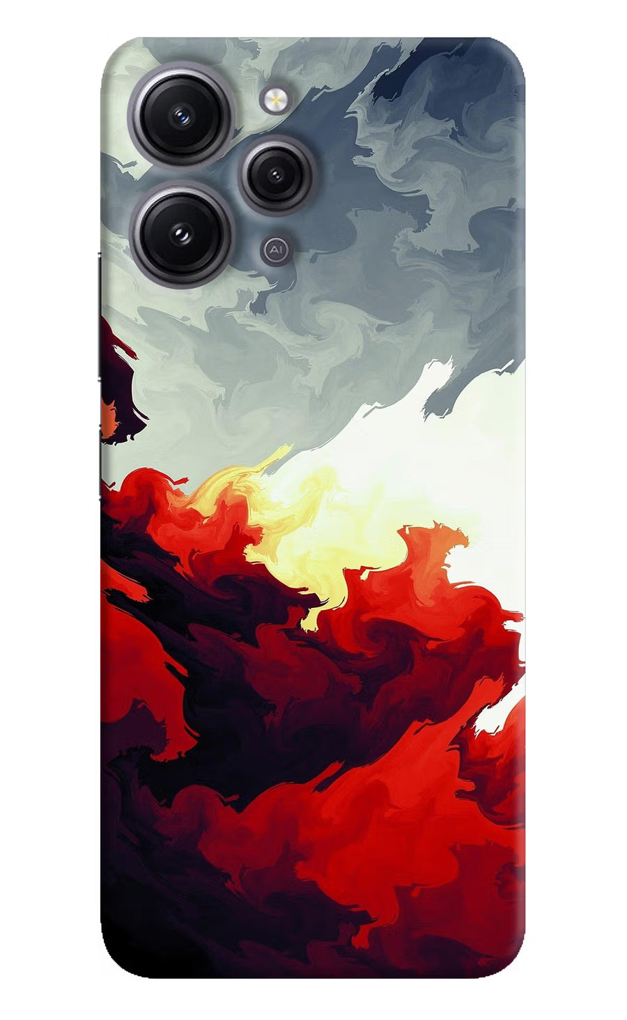 Fire Cloud Redmi 12 4G Back Cover, Hard case