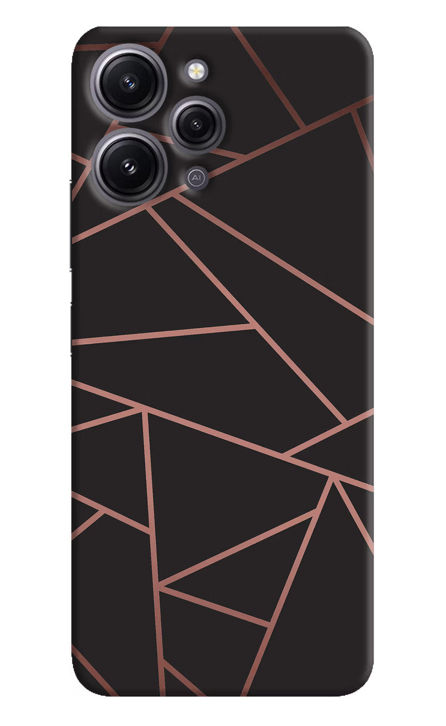 Geometric Pattern Redmi 12 4G Back Cover, Hard case