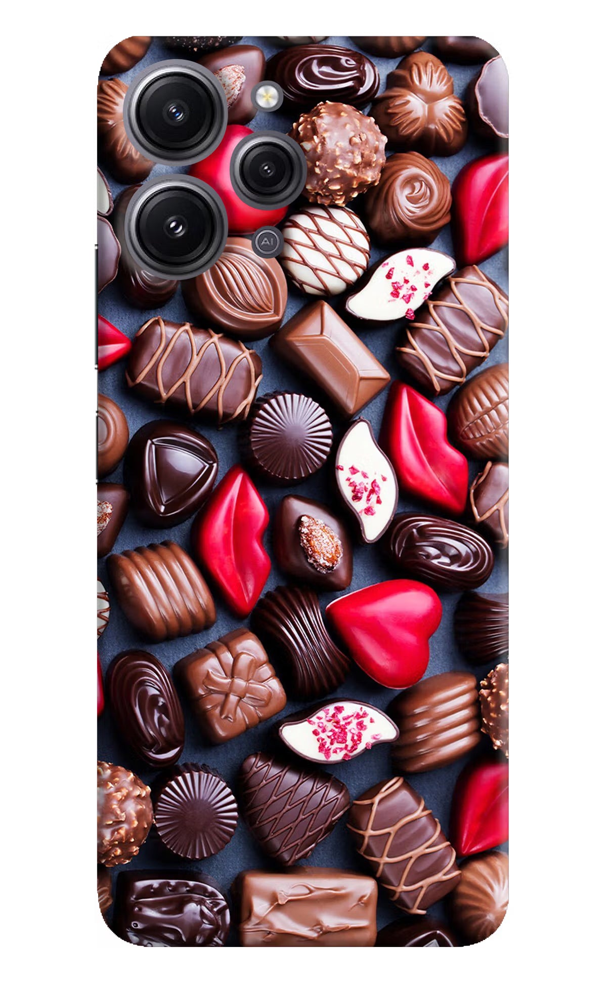 Chocolates Redmi 12 4G Hard Case Back Cover by Casekaro