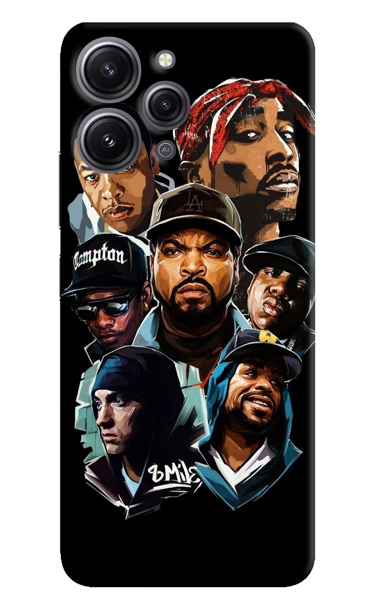 Rappers Redmi 12 4G Hard Case Back Cover by Casekaro