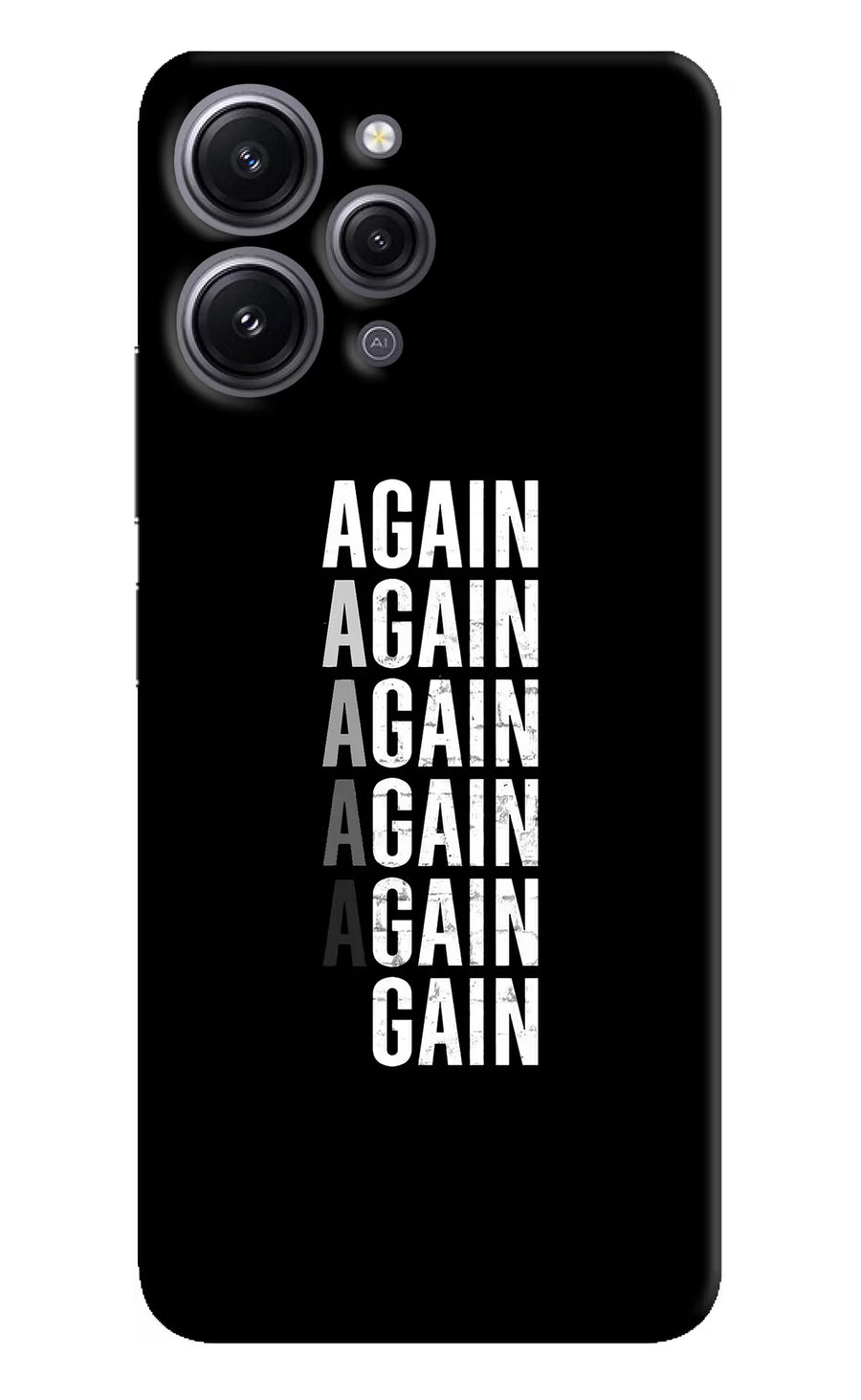 Again Again Gain Redmi 12 4G Back Cover, Hard case