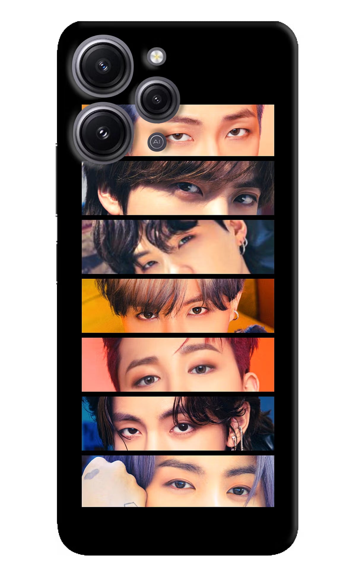 BTS Eyes Redmi 12 4G Hard Case Back Cover by Casekaro