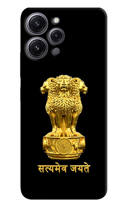 Satyamev Jayate Golden Redmi 12 4G Hard Case Back Cover by Casekaro