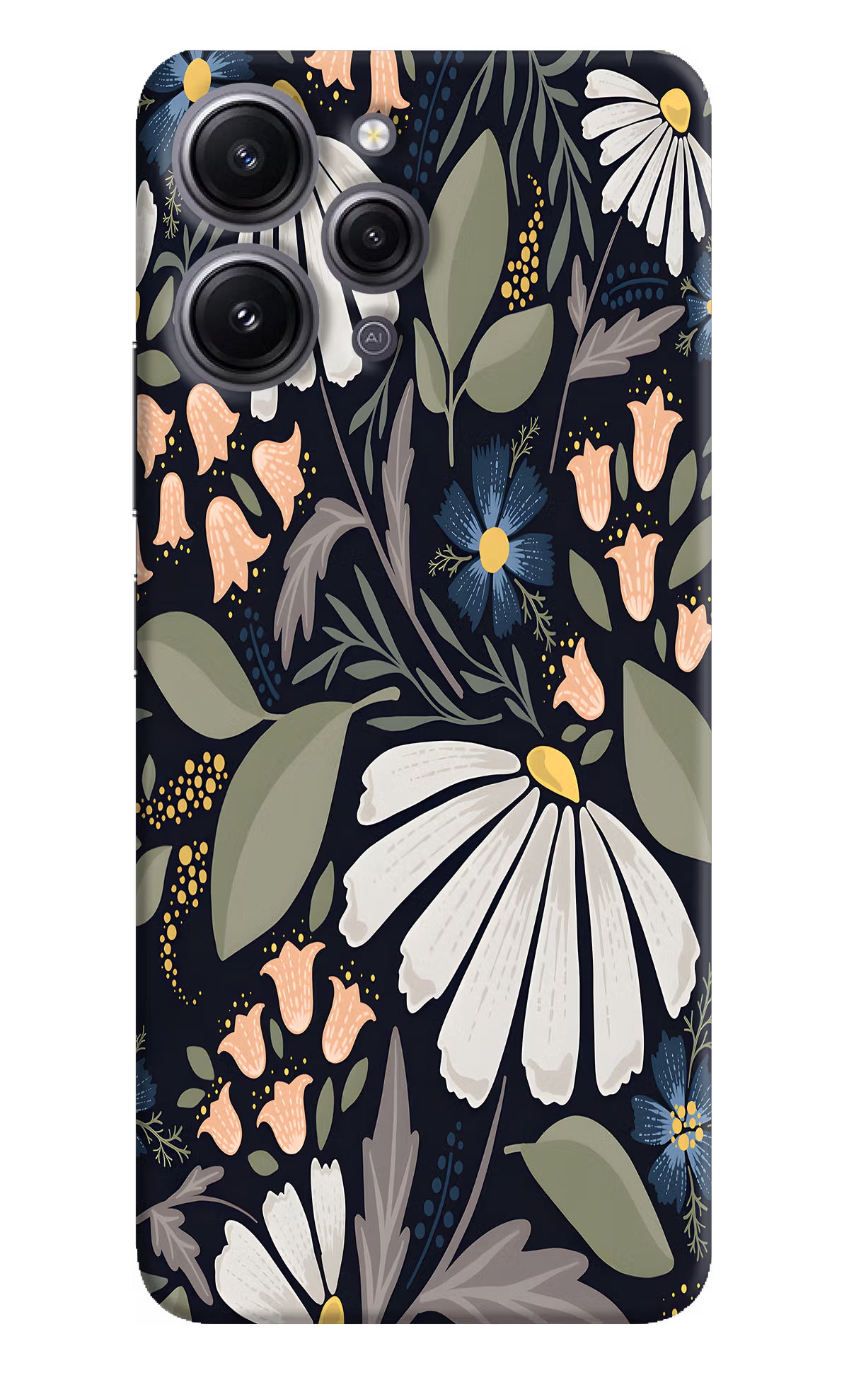 Flowers Art Redmi 12 4G Hard Case Back Cover by Casekaro