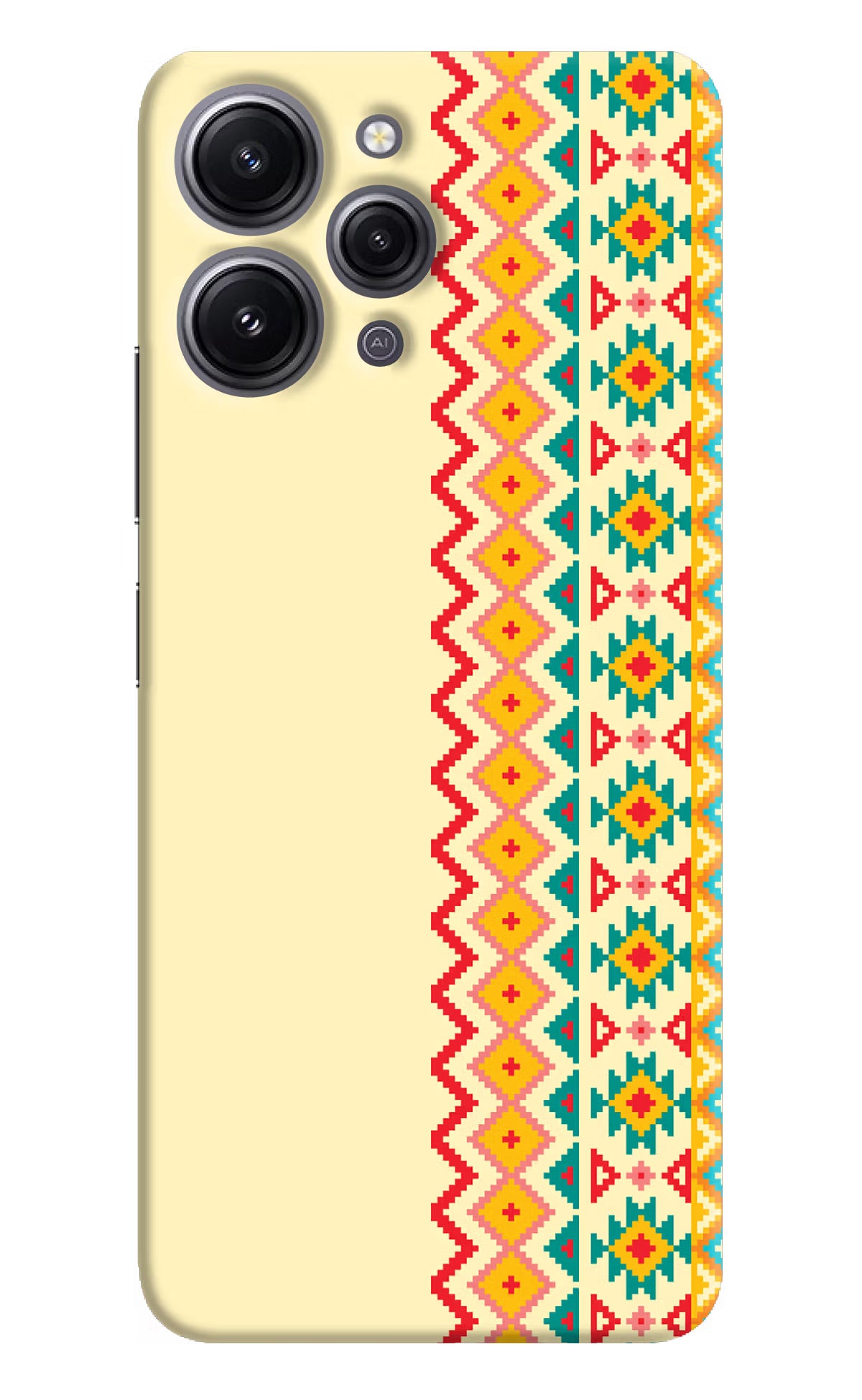 Ethnic Seamless Redmi 12 4G Hard Case Back Cover by Casekaro