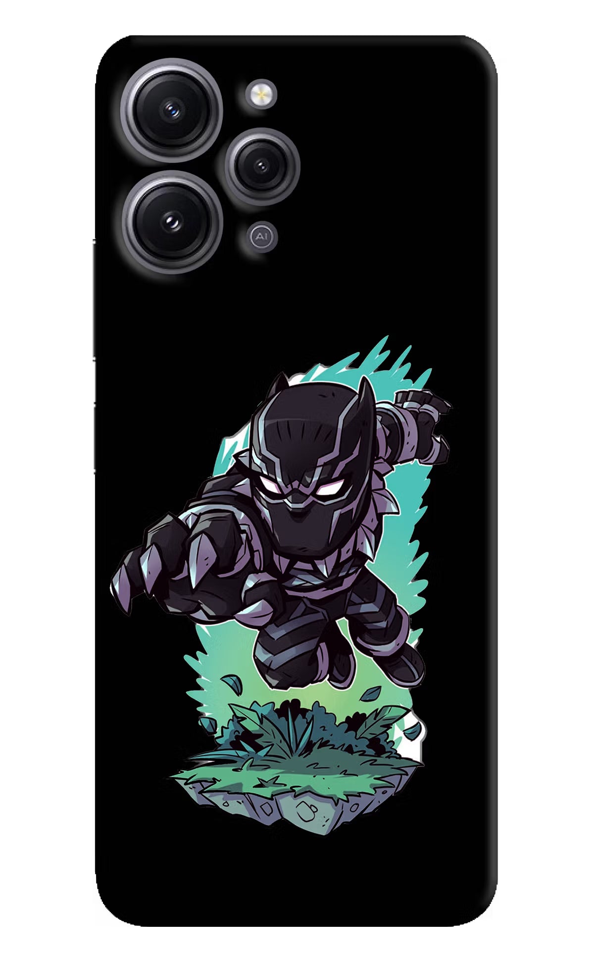 Black Panther Redmi 12 4G Hard Case Back Cover by Casekaro