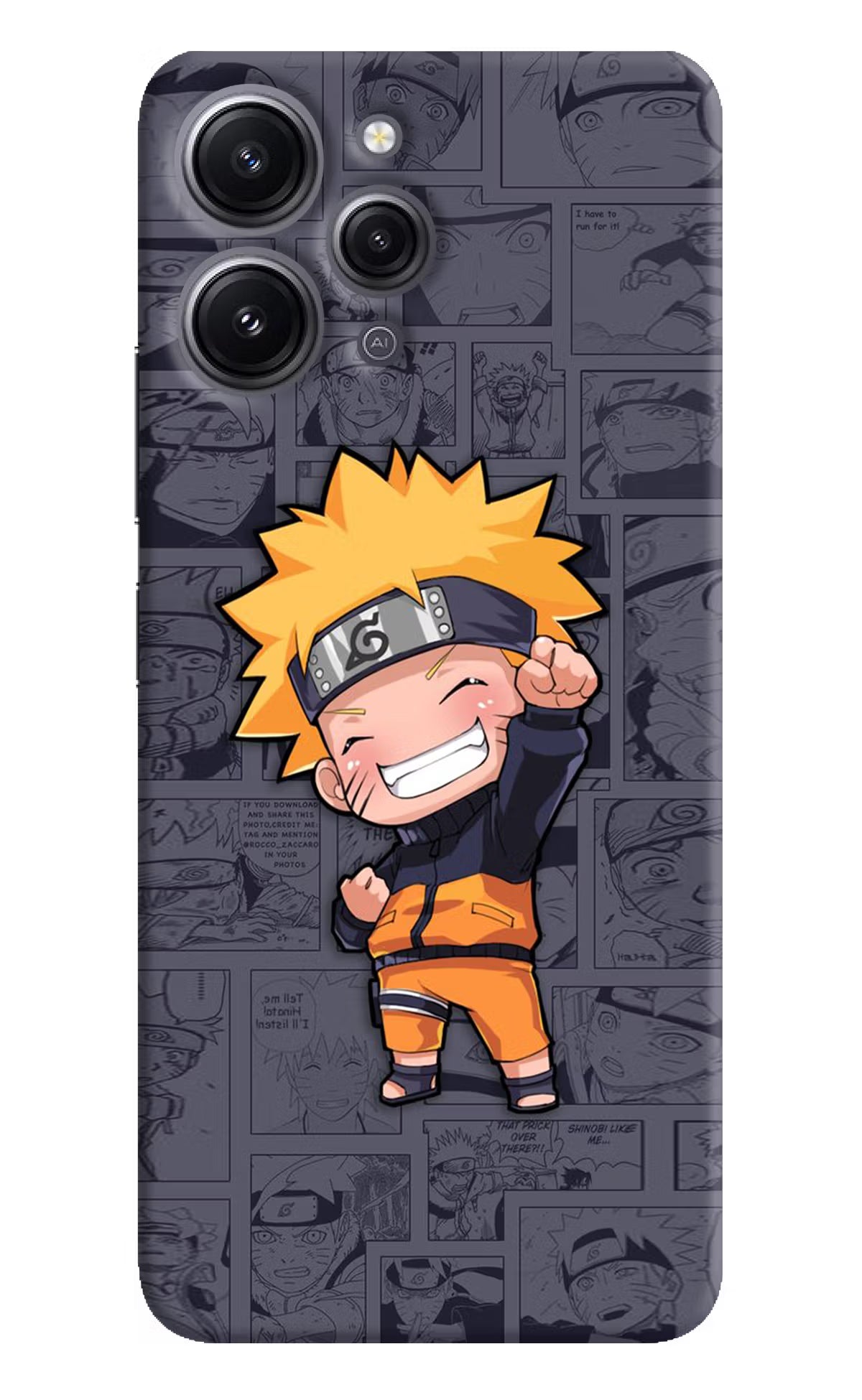 Chota Naruto Redmi 12 4G Hard Case Back Cover by Casekaro