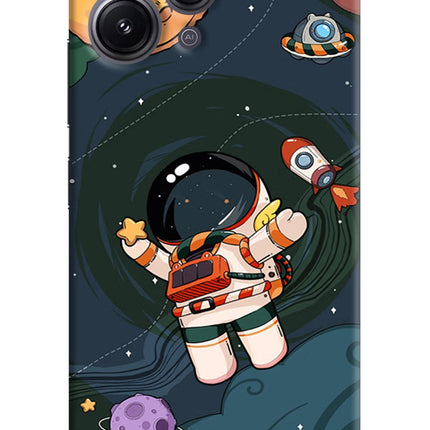 Cartoon Astronaut Redmi 12 4G Hard Case Back Cover by Casekaro