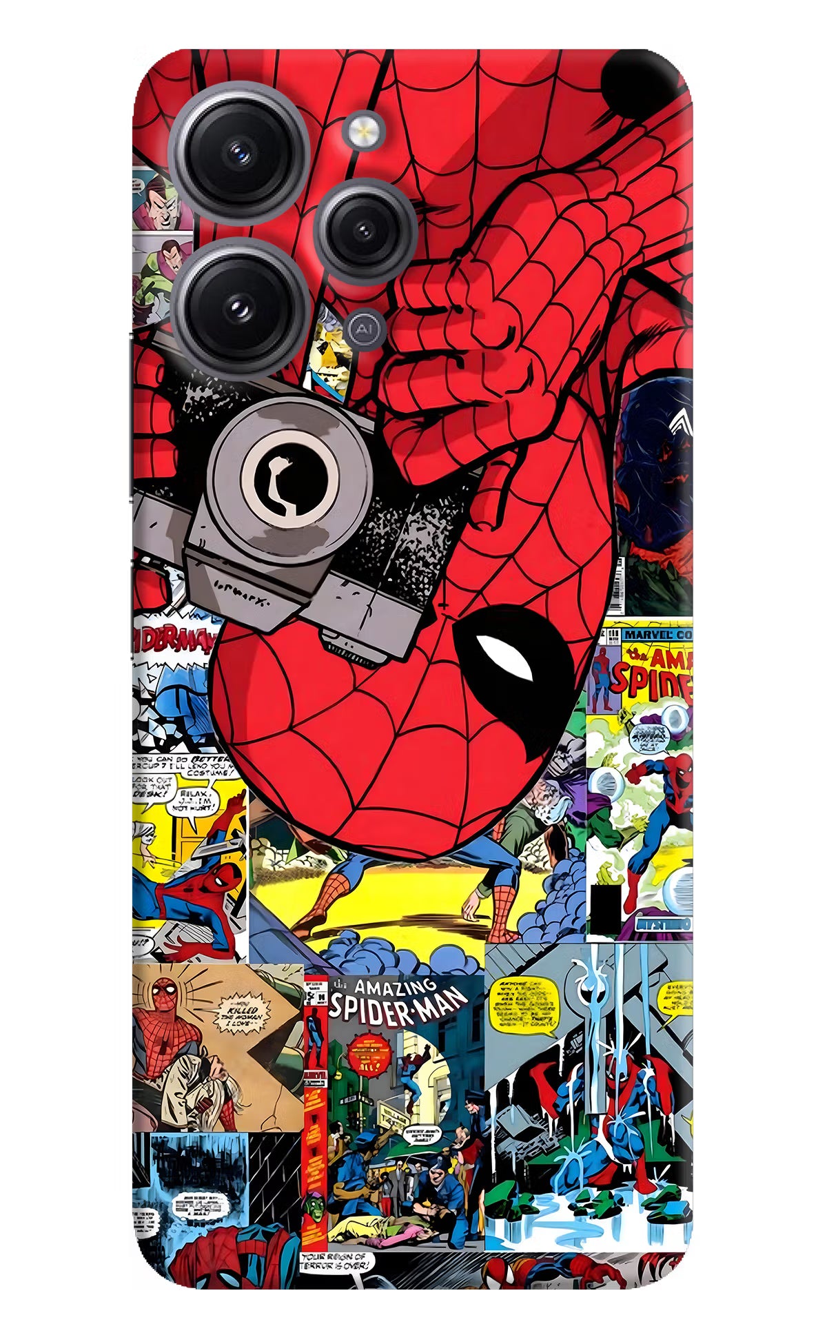 Spider Man Redmi 12 4G Hard Case Back Cover by Casekaro